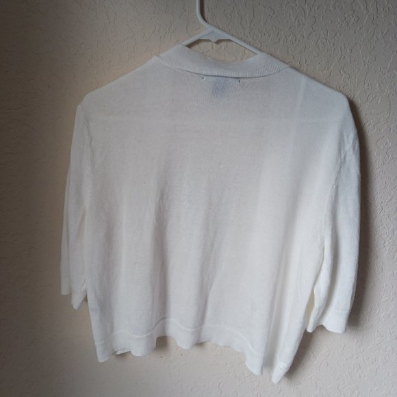 Lauren Ralph Lauren Short sleeve open-front cardigan. - Picture 5 of 6